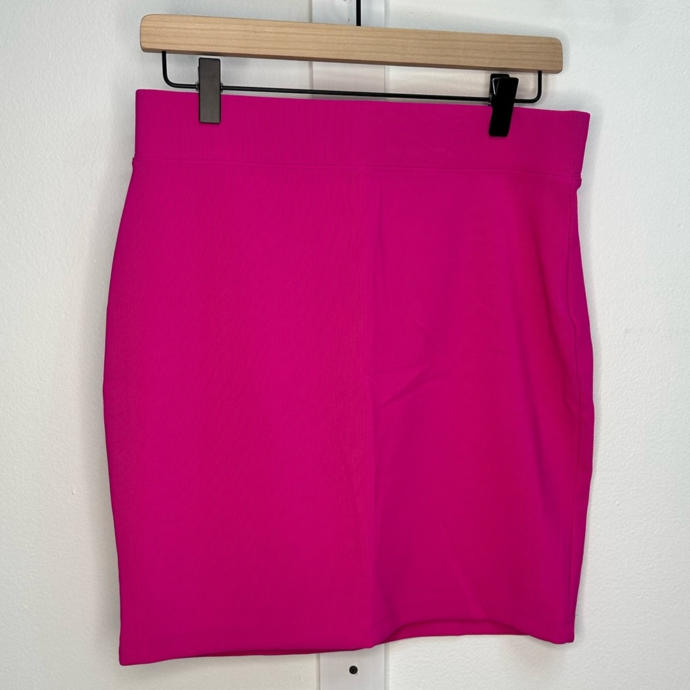 Express Hot Pink Bodycon Skirt, Medium